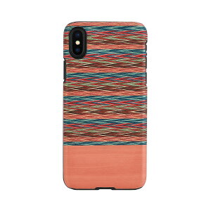 man��wood iPhone XS Max real wood case Browny Check(I13894i65) ���񂹏��i