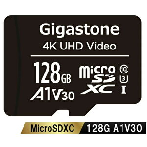 Gigastone microSDXC�J�[�h 128GB SD�J�[�h�P�[�X�t�� UHS-I U1 A1 V30�X�y�b�N �ő�(GJMX-128GV3A1) �ڈ��݌�=��
