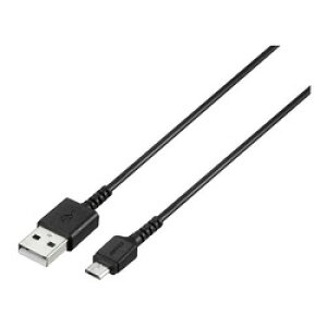 �o�b�t�@���[ BU2AMBS10BK USB2.0 A to microB���o�[�u�b�V���X�����P�[�u��1.0m ���񂹏��i
