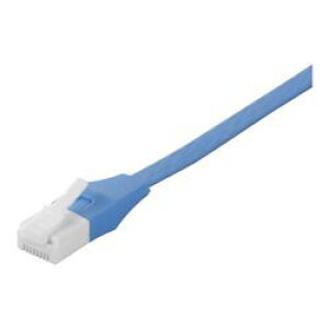 �o�b�t�@���[ Cat6A �c���̐܂�Ȃ�LAN�P�[�u�� �t���b�g �X�g���[�g 20m �u���[(BSLS6AFU200BL) ���񂹏��i