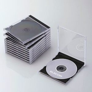 �G���R�� ELECOM CD DVD�v���P�[�X 1�����[ 10�p�b�N �u���b�N CCD-JSCN10BK ���[�J�[�݌ɕi