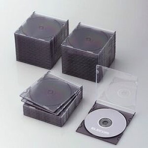 �G���R�� ELECOM CD DVD�X�����v���P�[�X 1�����[ 50�p�b�N �N���A�u���b�N(CCD-JSCS50CBK) ���[�J�[�݌ɕi