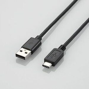 �G���R�� ELECOM USB2.0�P�[�u�� A-C�^�C�v �m�[�}�� 4m �u���b�N U2C-AC40BK �ڈ��݌�=��