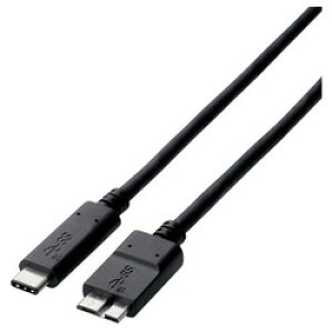 �yP5E�z�G���R�� USB3.1�P�[�u�� Gen2 C-microB�^�C�v �F�ؕi 3A�o�� 0.5m �u���b�N(USB3-CMB05NBK) ���񂹏��i