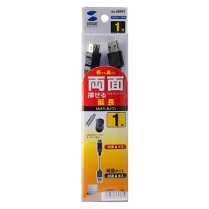 �T�����T�v���C SANWA SUPPLY ���ʑ}����USB�����P�[�u��(A-A���X) 1m �u���b�N KU-REN1 ���[�J�[�݌ɕi