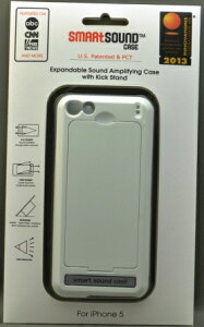 iPhone5/5S/SE��ꐢ��p SmartSound Case(�z���C�g�O���X))�@�X�}�[�g�T�E���h�P�[�X�@�A�C�t�H��5�P�[�X�@iPhone5SE�P�[�X iPhone5S�P�[�X �X�}�[�g�t�H���P�[�X