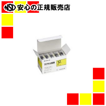 キングジム PROテープ SC12Y-20 黄に黒字 12mm 20個 ［テプラPRO（テプラプロ） テープカートリッジ］：南信堂 店