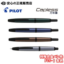 楽天市場】パイロット 万年筆 キャップレス シルバー 細字 (f) fcn 