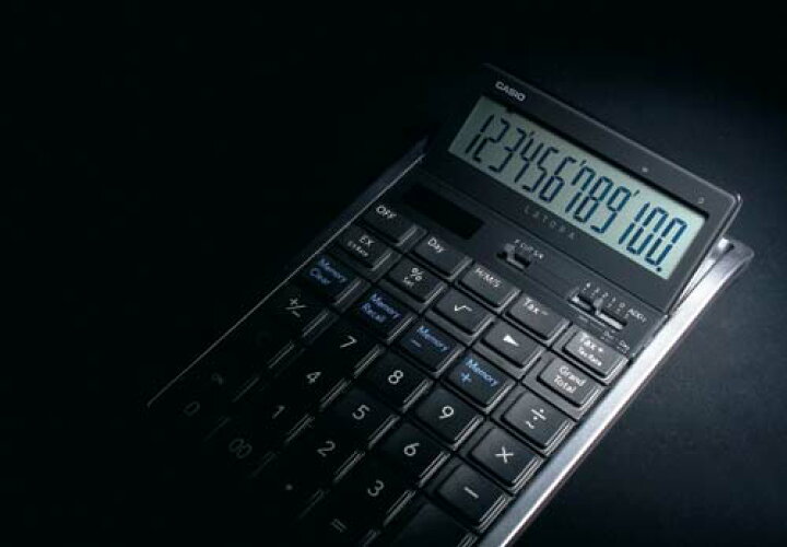 楽天市場】カシオ プレミアムデザイン電卓 LATORA RT-7000BK 