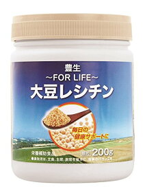 [豊生] 大豆 レシチン 200g 顆粒 大豆由来 植物レシチン 健康習慣 生活習慣 普段のお食事に さっとひとさじ がんばる世代に
