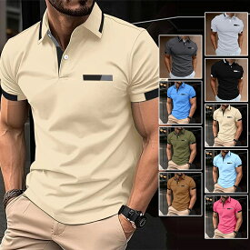 57%OFF!【時間限定:7,560円→3,251円】ポロシャツ ゴルフウェア メンズ 半袖 スポーツ POLOシャツ カジュアル 部屋着 カットソー メンズファッション スムース インナー 普段着 仕事着 偽ポケット