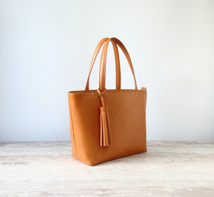 楽天市場】シンプルトートbag☆彡キャメル・受注製作 バッグ 日本製 