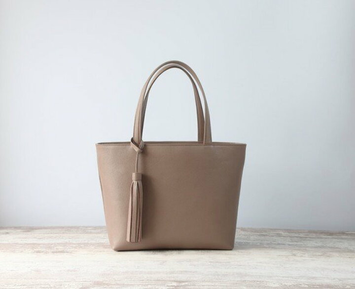 楽天市場】シンプルトートbag☆彡キャメル・ファスナーver ・受注製作 