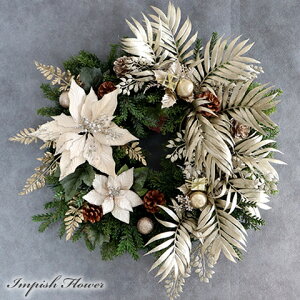 クリスマリース 造花 65cm ポインセチア 特大 大きい 人気 豪華 玄関 おしゃれ 北欧