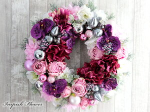 クリスマスリース クリスマス リース おしゃれ 玄関 造花 豪華