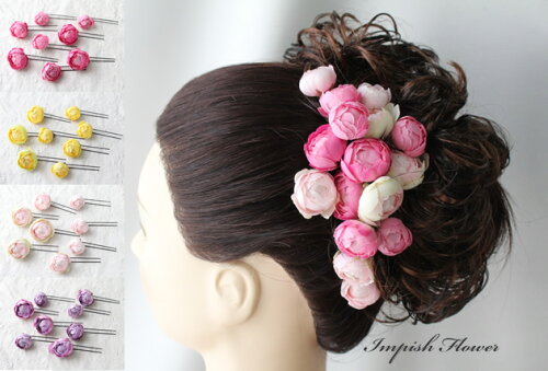 髪飾りヘアアクセサリー花HAC-41