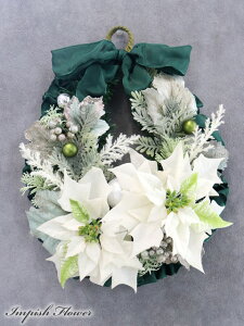 クリスマスリース ポインセチア 豪華 おしゃれ 北欧 クリスマススワッグ 玄関