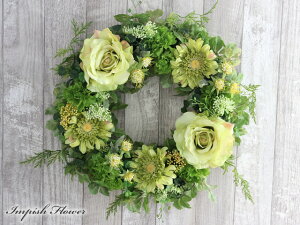 造花 リース インテリア 玄関 壁掛け フラワーアレンジメント