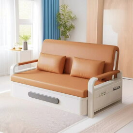 ソファーベッド 折りたたみ コンパクト 一人暮らし ソファベッド セミダブル 自動伸縮 おしゃれ 大容量収納 2人掛け ローソファ 省スペース 陽台 昼寝 キャスター付き 北欧 モダン インテリア 新生活