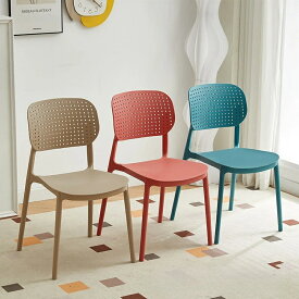ダイニングチェア 椅子 おしゃれ チェア イス 1脚 北欧 デザイナーズ 強化樹脂 ダイニング リビング カフェ 店舗 モダン レトロ 蒸れにくい 背もたれ 室内 屋外 インテリア 家具 軽量 スタイリッシュ 滑り止め