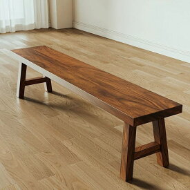 北欧デザイン × 和モダン 天然木 無垢材 ベンチチェアー | 幅広 ロングベンチ 2人〜3人用 ダイニングベンチ 玄関椅子 長椅子 椅子 イス チェア スツール おしゃれ 木製 100cm 120cm 150cm インテリア 家具 シンプル モダン ナチュラル ウォールナット オーク