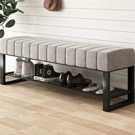 玄関ベンチ おしゃれ スリム 収納 北欧 椅子 チェア 玄関収納 シューズラック スツール ロング モダン アンティーク ベルベット クッション 待合室 ベンチスツール リビング 長椅子 100cm
