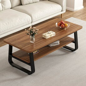 ローテーブル リビングテーブル センターテーブル 2段 収納 棚付き おしゃれ 幅100cm 木製 木目調 北欧 モダン ヴィンテージ シンプル コンパクト 一人暮らし ワンルーム 寝室 ソファサイド 在宅勤務 新生活応援