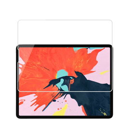 iPad Pro 12.9 インチ（2018秋新型）用 タブレット 強化ガラス フィルム 超光沢 気泡レス ラウンド加工 液晶保護フィルム 貼り付け3点セット付き
