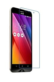 ZenFone Max ZC550KL対応 スマホ強化ガラスフィルム 透明クリア98％ 高透過率9H硬度 2.5D丸いエッジ 極薄0.26MM貼り付けセット充実