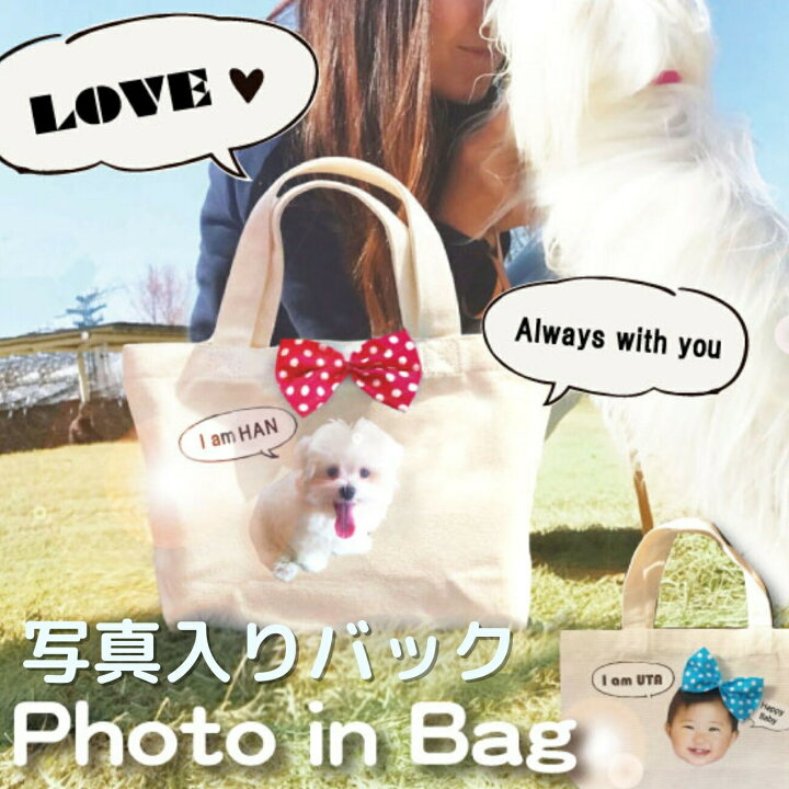 楽天市場】【月間優良ショップ受賞店】写真入り バック プレゼント 名 
