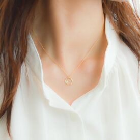 レディース ジルコニア ネックレス シンプル ゴールド ギフト プレゼント naotjewelry Cubic Zirconia circle necklace