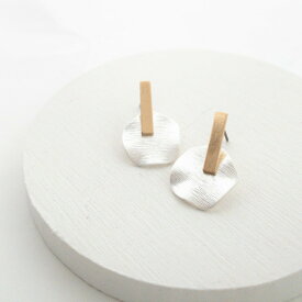 プレゼント レディース ピアス ノンホールピアス イヤリング スタッド ゴールド ギフト プレゼント naotjewelry Metal Wave Plate Pierces