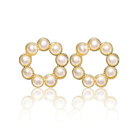 ピアス 金属アレルギー ニッケルフリー プレゼント お誕生日 記念日 ギフト ランキング 1位 レディース 18k 樹脂 ノンホールピアス イヤリング シンプル 大人 パール シルバー ジルコニア Bubble Circle Pierce