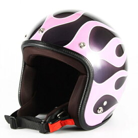 [レディース] FLAMES(ピンク) ジェットヘルメット