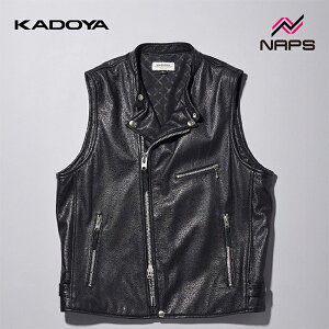 KADOYA Jh 0525 LEATHER RIDERS VEST U[C_[XxXg ubN