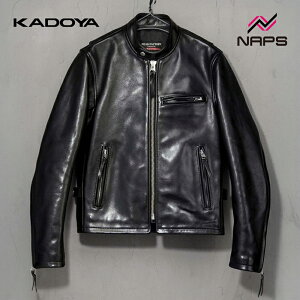 KADOYA カドヤ 0701 HF/AS-1VS レザーシングルライダースジャケット ブラック HEAD FACTORY ヘッドファクトリー