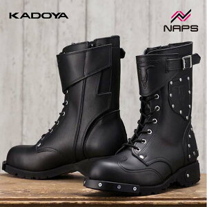 KADOYA Jh 4512 HAMMER BOOTS SHORT n}[u[c V[g ubN/ubN