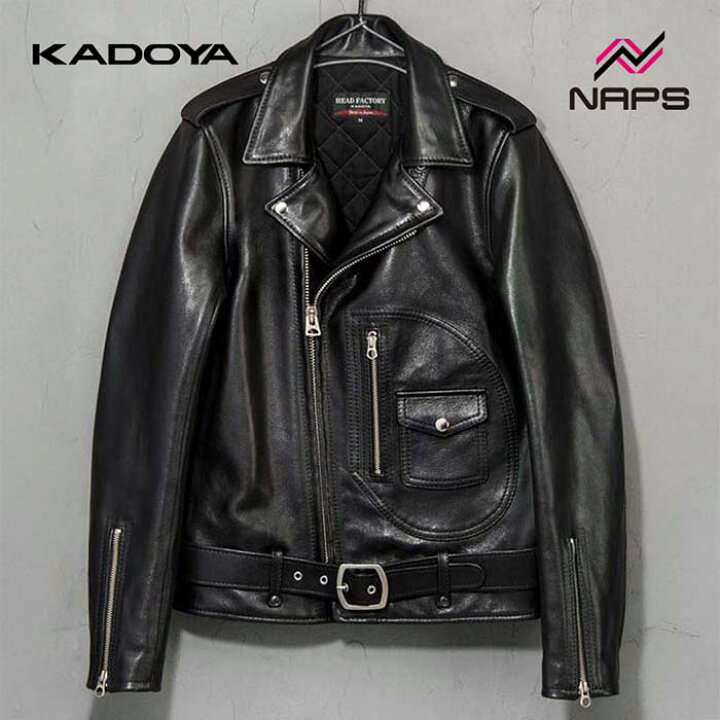 楽天市場】KADOYA カドヤ 0821 AVDJ レザーダブルライダースジャケット 