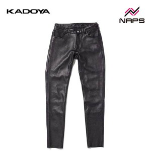 KADOYA Jh 2275 LEATHER SLIM PANTS XU[pc fB[X ubN ALTER KEIS A^PCX