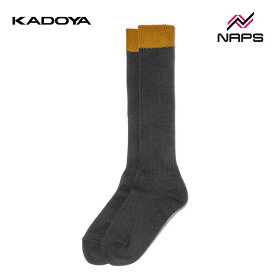 KADOYA カドヤ 8031 BOOTS SOCKS ソックス チャコールグレー/イエロー ALTER KEIS アルタケイス