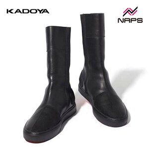 KADOYA Jh 4336 LEATHER HIGH SNEAKER M2 U[u[c fB[X ubN/ubN ALTER KEIS A^PCX