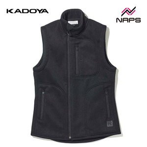 KADOYA カドヤ 6593 HRT5 VEST 防寒インナーベスト レディース ブラック