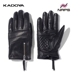 KADOYA カドヤ 3358 ROX GLOVE レザーグローブ ブラック レディース 女性用 ロックスグローブ 3シーズン 春夏 ショート 吸水速乾 本革 牛革 スマホタッチ バイク用 ALTER KEIS アルタケイス