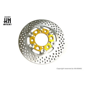 KN企画 DIO系ビッグローター190mm【ゴールド/DISK単品/シルバーピン】タイプ8