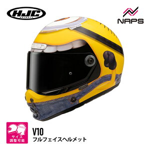 HJC HJH281 V10 ~jIY X`A[g MINIONS STUART(MC3) GC`WF[V[ ttFCXwbg JAPAN FIT {l 4TCY X UVJbg A`tHOY E CJ\ JIS S