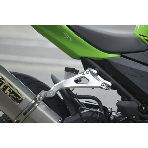 OVER Racing オーバーレーシング アルミビレット マフラーステー シルバー Ninja400/Ninja250 オーヴァーレーシング