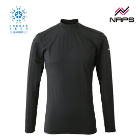 FREEZE TECH フリーズテック 氷撃 PERFORMANCE LINE 冷感シャツ 長袖ローネック ブラック サイズ S M L XL 2XL 3XL WOMEN パフォーマンス ライン 接触冷感 気化熱冷却 吸水速乾 紫外線カット ストレッチ 抗菌 防臭 消臭 リベルタ