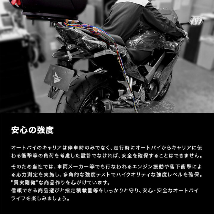楽天市場】ENDURANCE エンデュランス リアキャリア ブラック GROM 