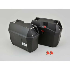 GIVI (ジビ) バイク用 サイドケース 未塗装ブラック 左右セット E23 