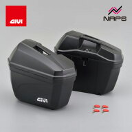 GIVI ジビ サイドケース E22N モノキーケース 22L 未塗装ブラック バイク用 DAYTONA デイトナ 90668